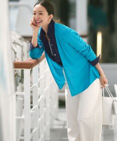 23区 S 【新色追加/UVケア/接触冷感】マルチ機能 シアー ショート カーディガン