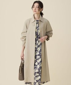 自由区 S コットンナイロンバルカラー コート