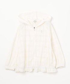 組曲 KIDS 【110-140㎝】【UVケア】オパールチェック パーカー