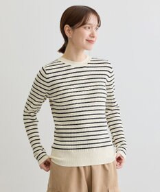 Green Parks プチケーブルクルーネックニットプルオーバー