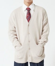 WEGO 【SCHOOL ITEM】メンズスクールニットカーディガン