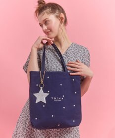 TOCCA 【chayさん着用】【WEB＆一部店舗限定・A4サイズ対応】LUCKY TWINKLE CANVASTOTE キャンバストートバッグ
