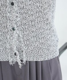 CRAFT STANDARD BOUTIQUE フリンジノースリーブニットプルオーバー