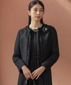 組曲 S 【KUMIKYOKU NAVY】ラメループモールツイード ジャケット