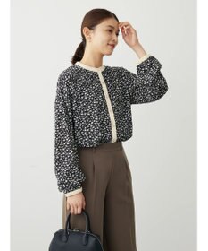 Green Parks ・ＥＬＥＮＣＡＲＥ　ＤＵＥコバナパイピングブラウス