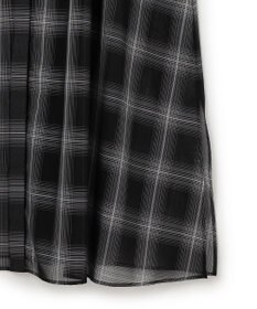 ICB L 【先行予約】ハイツイストシアーチェック シャツワンピース