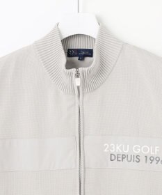 23区GOLF 【MEN】【ウォッシャブル】ジップアップ ニットベスト