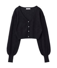 Green Parks ・ｓｗｉｎｇ　ｂｙ　ハート柄スカシニットカーディガン