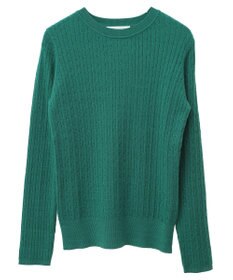 Green Parks プチケーブルクルーネックニットプルオーバー