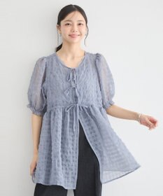 earth music&ecology シアーパフチュニック