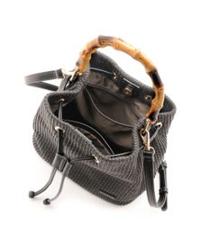 MioFIRANO ガーターステッチバンブーハンドルバッグ 2WAY　FIRANO フィラノ