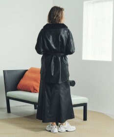 YECCA VECCA レザーライクシャツジャケット