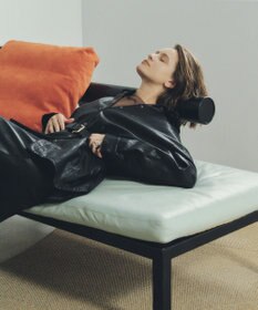 YECCA VECCA レザーライクシャツジャケット