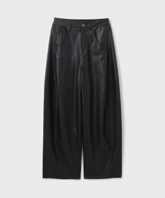 GRACE CONTINENTAL クラッシュレザーエッグパンツ