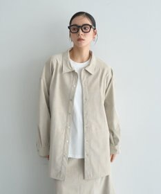 YECCA VECCA レザーライクシャツジャケット