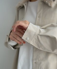 YECCA VECCA レザーライクシャツジャケット