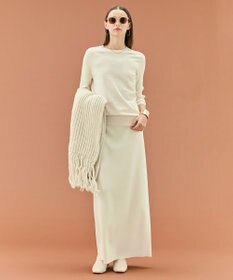 BEIGE， 【VERY NaVY12月号掲載】MONTAIGNE / イージーウエストウールロングスカート