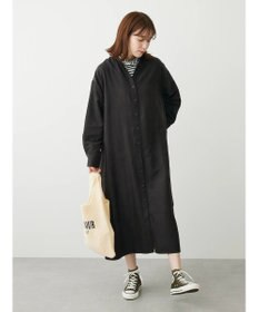 Green Parks マイクロピケシャツワンピース