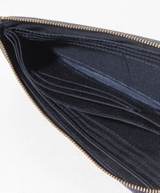 LANVIN en Bleu マゼンダ Lファスナー長財布