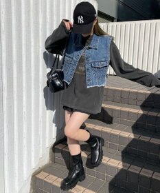 WEGO デニムショートベスト