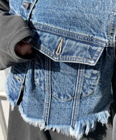 WEGO デニムショートベスト