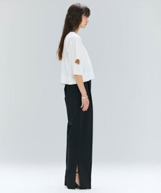 BEIGE， 【洗える/接触冷感/速乾/UVケア対応・Precious ９月号掲載】BATEAU / イージーウエストサイドスリットタックパンツ