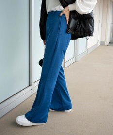 WEGO ポンチセンタープレスフレアパンツ