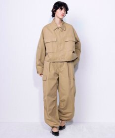 NAVE 【ReNAVE・セットアップ可/洗える】コットンリネンカルゼ ショートジャケット