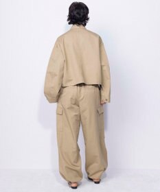 NAVE 【ReNAVE・セットアップ可/洗える】コットンリネンカルゼ ショートジャケット