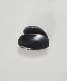 Phoebe マーブルハートバンスクリップ　ブラック