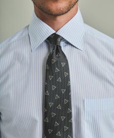 GOTAIRIKU 【形態安定】PREMIUMPLEATS_セミワイドカラー 通年ドレスシャツ（ストライプ）