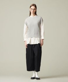 J.PRESS YORK STREET 【WOMEN】コットンケーブル ベスト