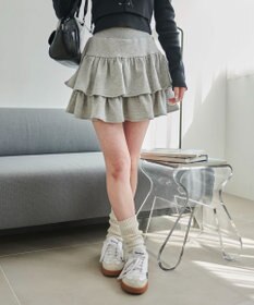 WEGO スウェットフリルスカパン