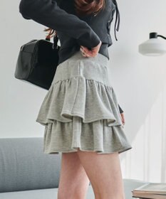 WEGO スウェットフリルスカパン