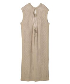 Green Parks 前後２Ｗａｙ　透かし柄ニットワンピース