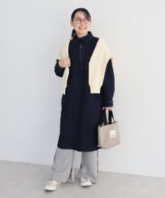 CRAFT STANDARD BOUTIQUE 裏起毛デニムヘンリーワンピース