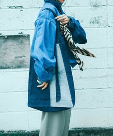 woadblue 【157】DENIM TIE TOTE デニムトートバッグ ブルー