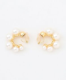 自由区 【カタログ掲載】パールサークル イヤリング