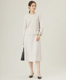 自由区 L 【19号サイズまで展開・セットアップ対応】トリアセダブルクロスフレア スカート