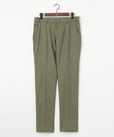 JOSEPH ABBOUD 【ウエストも伸びる！/ストレッチ】ミックスリネンシャンブレーパンツ