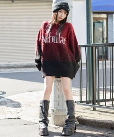 WEGO 【ユニセックス着用ITEM/MLサイズ展開】ファジーグラデーションプルオーバー