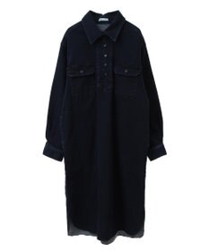 CRAFT STANDARD BOUTIQUE 裏起毛デニムヘンリーワンピース