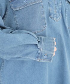 CRAFT STANDARD BOUTIQUE 裏起毛デニムヘンリーワンピース