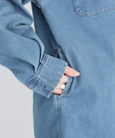 CRAFT STANDARD BOUTIQUE 裏起毛デニムヘンリーワンピース