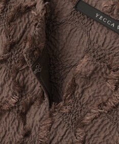 YECCA VECCA ジャガードフリンジブラウス
