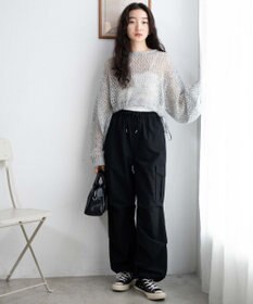 WEGO 【ウエストゴム】イージーパラシュートカーゴパンツ