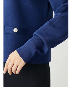 Green Parks ゴールド釦ボックス型カーディガン