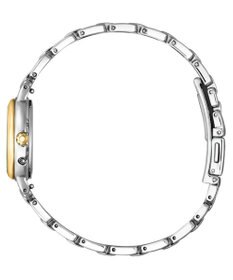 CITIZEN 【ソーラーテック電波時計】シルバー×ゴールドのアクセサリー感覚腕時計