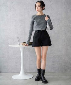 WEGO 台形デニムショートパンツ