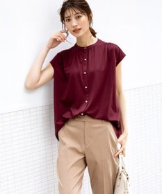 ANY SIS 【接触冷感・UVカット・洗える】ハイストレッチスムース2WAY ブラウス